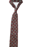 Vintage Mandala Burgundy Tie Set