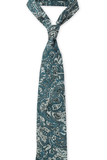 Teal Floral Cashmere Tie Set