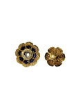 Artisan Sapphire Petal Button Set ( Set 7 big and 6 small )