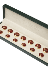 Barasingha Maroon Button Set ( Set 7 big and 6 small )