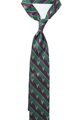 Antlered Green And Purple Tie Set