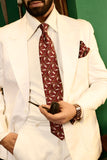 Jumping Hare Burgundy Tie Set