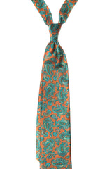 Rust Paisley Silk Tie Set