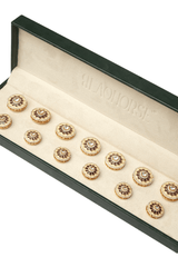 Ivory Regal Crest Button Set ( Set 7 big and 6 small )