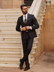 Horsebit Striped Tie Set