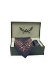 Persian Paisley Drop Navy Tie Set