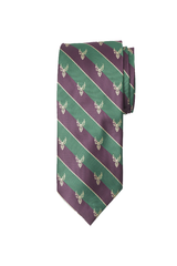 Antlered Green And Purple Tie Set