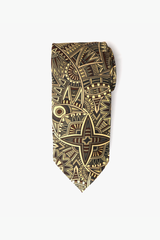 Geometric Totem Twill Tie Set