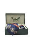 Nautical Miles Navy And Rust Tie Set