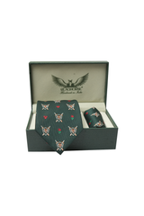 BH Emerald Crest Tie Set