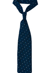 Navy Polka Cashmere Tie Set