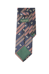 Regent Navy Equestrian Stripe Tie Set