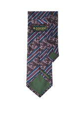 Wine Striped Tie Set