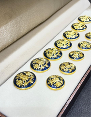 Coat of Arms Navy Button Set ( Set 7 big and 6 small )