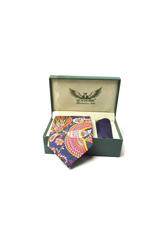 Humming Bird Paisley Silk Tie Set