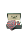 Verona Crimson Twill Tie Set