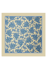 Aqua Butter Paisley Pocket Square
