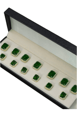 Emerald Green Button Set ( Set 7 big and 6 small )