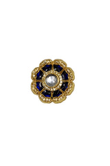 Artisan Sapphire Petal Button Set ( Set 7 big and 6 small )