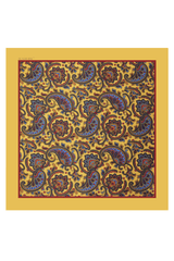 Amber Paisley Pocket Square