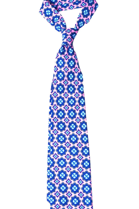Floral Medallion Twill Tie Set