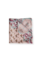 Soft Pink Equestrian Pocket Square