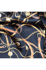 BH chained silk Pocket Square