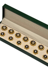 Artisan Sapphire Petal Button Set ( Set 7 big and 6 small )