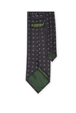 Purple Geometric Cashmere Tie Set
