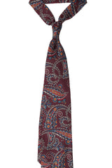 Burgundy Paisley Silk Tie Set
