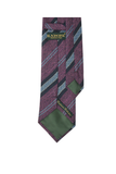 Plum And Sky Striped Cashmere Tie Set
