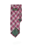 Pink Checkered Cashmere Tie Set