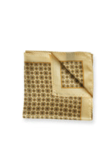Lemon Medallion Pocket Square