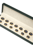 Sapphire Octagonal Button Set ( Set 7 big and 6 small )