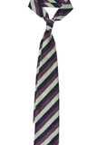 Navy Cream Club Stripe Cashmere Tie Set
