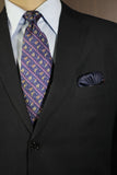 Navy Golfer Silk Tie Set