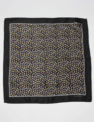 Black Mini Paisley Pocket Square