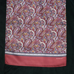 Maroon Floral Paisley Long Scarf