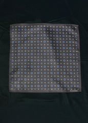 Wine And Blue Medallion Long Scarf