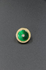 Maharaja Emerald Green Button Set ( Set 7 big and 6 small )