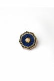 Sapphire Octagonal Button Set ( Set 7 big and 6 small )