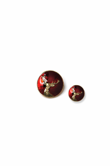 Barasingha Maroon Button Set ( Set 7 big and 6 small )