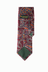 Burgundy Paisley Silk Tie Set