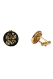 Zafar Noir Crest Cufflinks