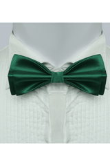 Emerald Green Satin Bow Tie