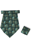 Indian Peacock Green Cravat