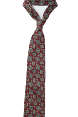 Vintage Mandala Burgundy Tie Set