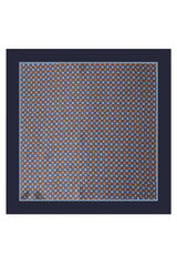 Navy Mosaic Pocket Square
