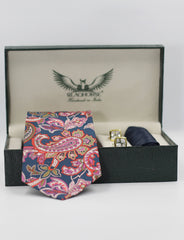 Floral Paisley Silk Tie Set