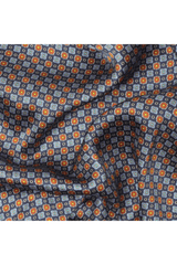 Navy Mosaic Pocket Square